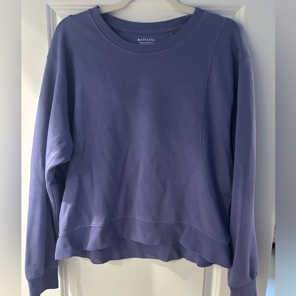 Athleta Light Purple Crewneck Sweatshirt